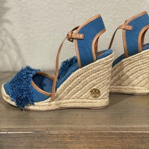 Tory Burch Denim Wedge